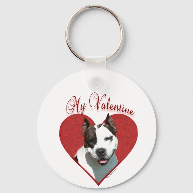 Min AmStaff Valentine Nyckelring (Framsida)