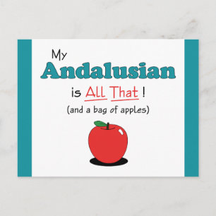 Min andalusier är allt det där! Funny Horse Vykort