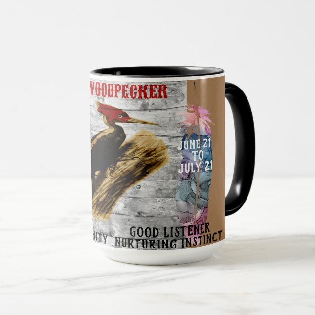 "Min andevarelse" Hackspettkaffemugg Mugg (Framsida höger)