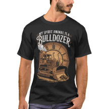 Min andliga djur är Bulldozer Vintage Construction