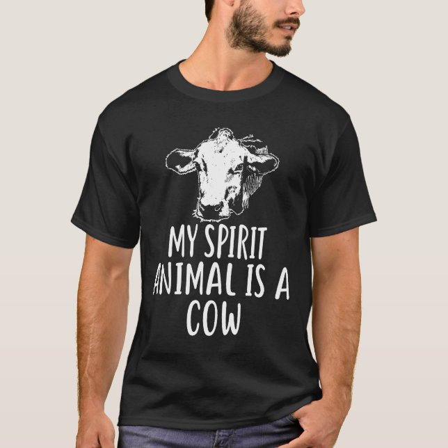 Min andliga djur är en ko ko V2 T Shirt (Framsida)