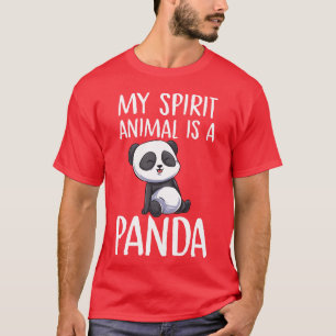 Min andliga djur är en panda björn Kawaii djur fri T Shirt