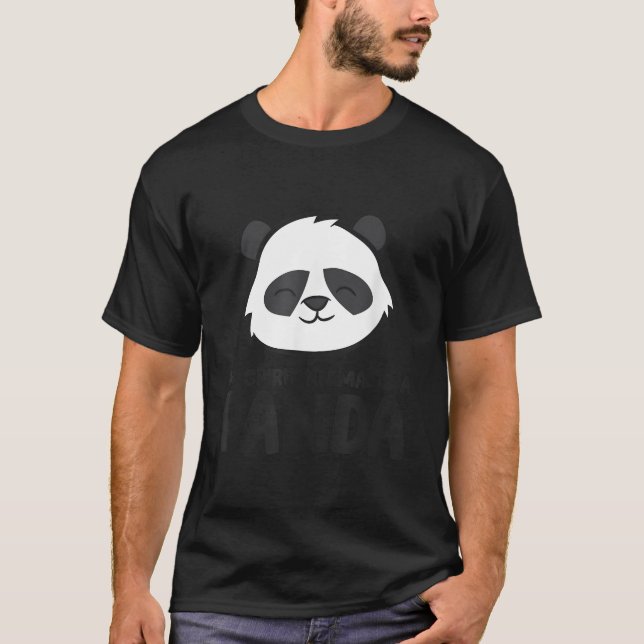 Min andliga djur är en panda t shirt (Framsida)