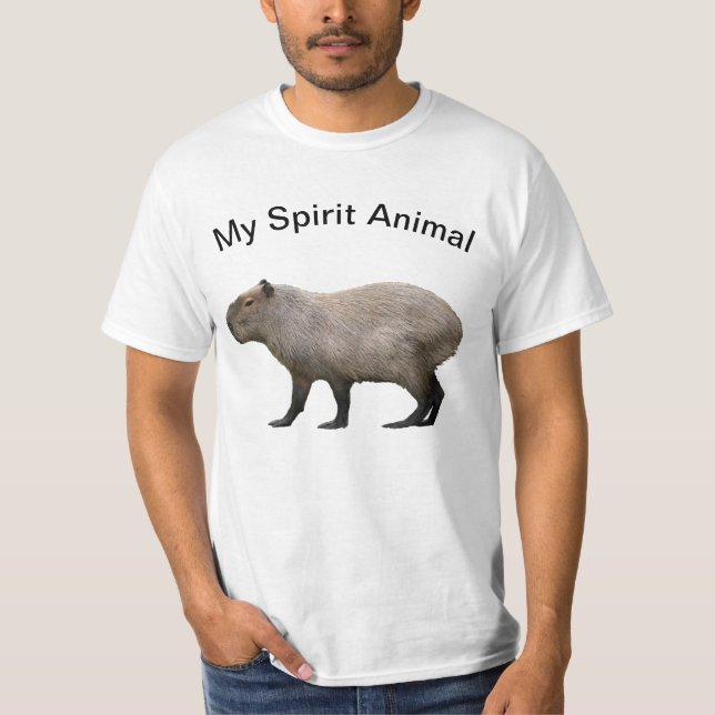 Min andliga djur Capybara T-Shirt (Framsida)