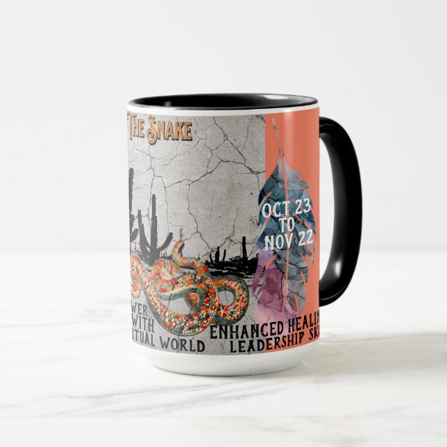 "Min andliga djur" The Snake Kaffemugg (Framsida höger)