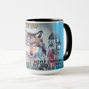 "Min andliga djur" Varg Kaffe Mugg