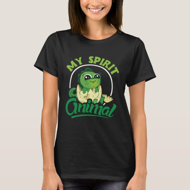 Min andliga, söta dinosaurier t shirt (Framsida)