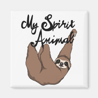Min andningsdjursputt Sloth Magnet