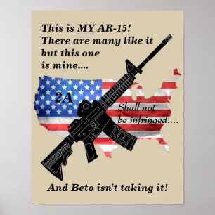 Min andra AR15-ändring ska inte överträdas Poster