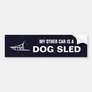 Min andra bil är en dogslad bildekal