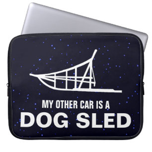 Min andra bil är en dogslad laptop sleeve