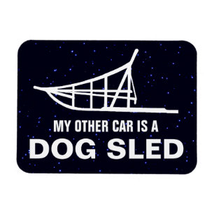 Min andra bil är en dogslad magnet