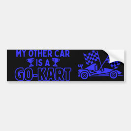 Min andra bil är en GO-KART Bildekal