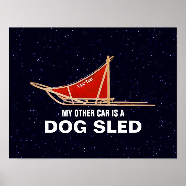 Min andra bil är en Hund som säljs Poster (Framsidan)