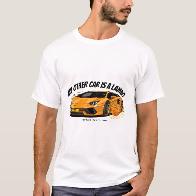 Min andra bil är en Lambo - Bitcoin T-Shirt (Framsida)
