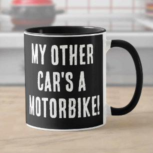 Min andra bil är en motorcykel mugg