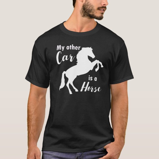 Min andra bil är en t-shirt för hästar-älskare (Framsida)