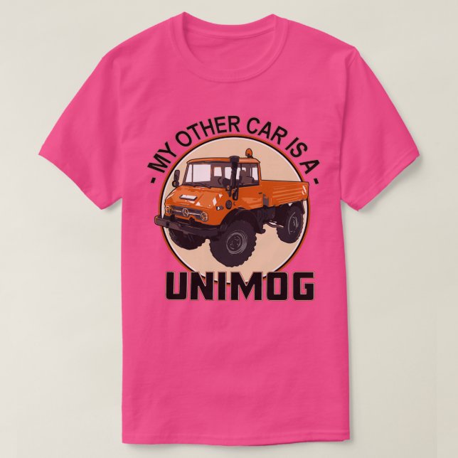Min andra bil är en Unimog-Orange T Shirt (Design framsida)