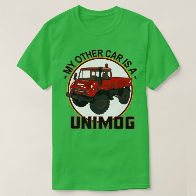 Min andra bil är en Unimog Red  T Shirt (Design framsida)