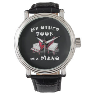 🎶 min andra Bok är en piano - musikalisk 🎶 Armbandsur