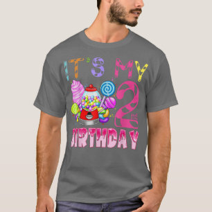Min andra födelsedag Candyland Birthday Girl T Shirt