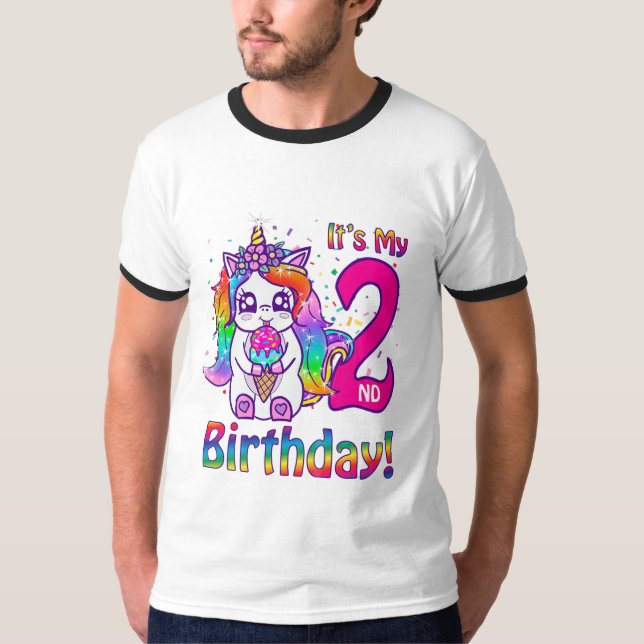 Min andra födelsedagsglass t shirt (Framsida)