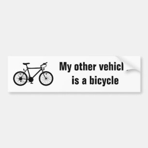 Min andra fordon cykel dekal