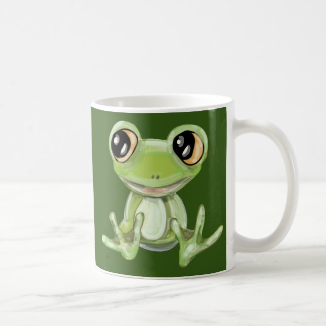 Min andra Grönt Frog Friend Coffee Mugg (Höger)