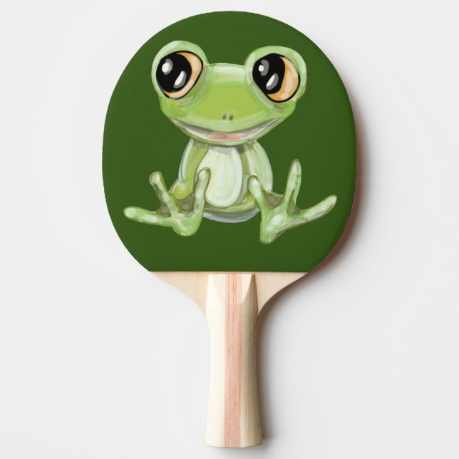 Min andra Grönt Frog Friend Ping Pong Paddle Pingisracket (Framsidan)