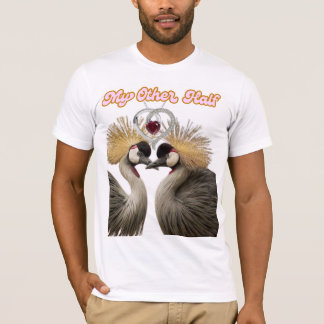 "Min andra hälft – Kronade tranor kärleksutskrift" T Shirt