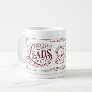 Min andra hälft leder / följer par dans Kopparkann Kaffemugg