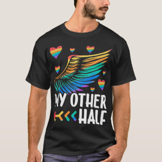 Min andra halverade HGBTQ+ Ett par matchande Gay B T Shirt
