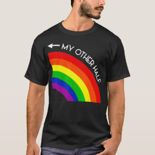 Min andra halvmåns Coola för regnbåge i Pride HBT T Shirt