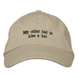Min andra hatt Broderad Hatt Keps
