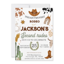 Min andra Rodeo Birthday-Vilda western