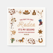 Min andra Rodeo Western Cowboy 2:a födelsedagen Pa