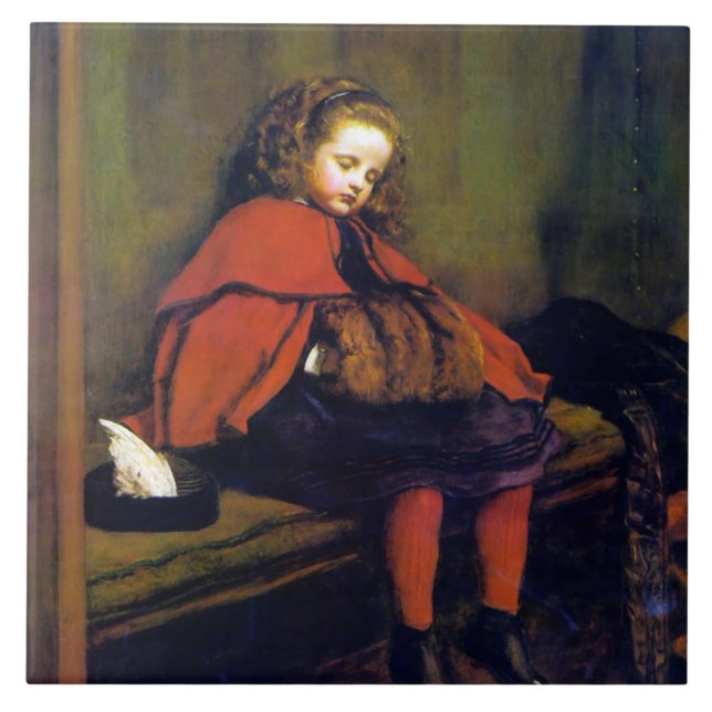 Min andra sermon, John Everett Millais Kakelplatta (Framsidan)