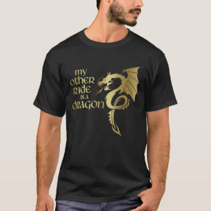 Min andra sida är en dragon Medieval Renaissance T Shirt
