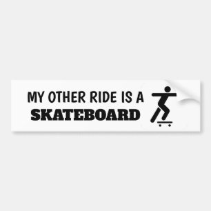Min andra sida är en Skateboard-fästare Bildekal