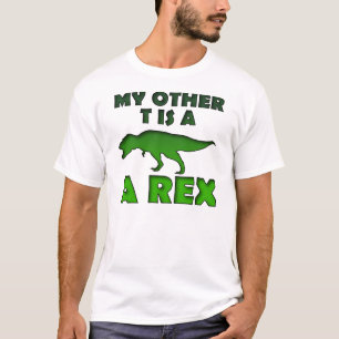 Min andra tee skjorta är en Rex rolig dinosaurie s