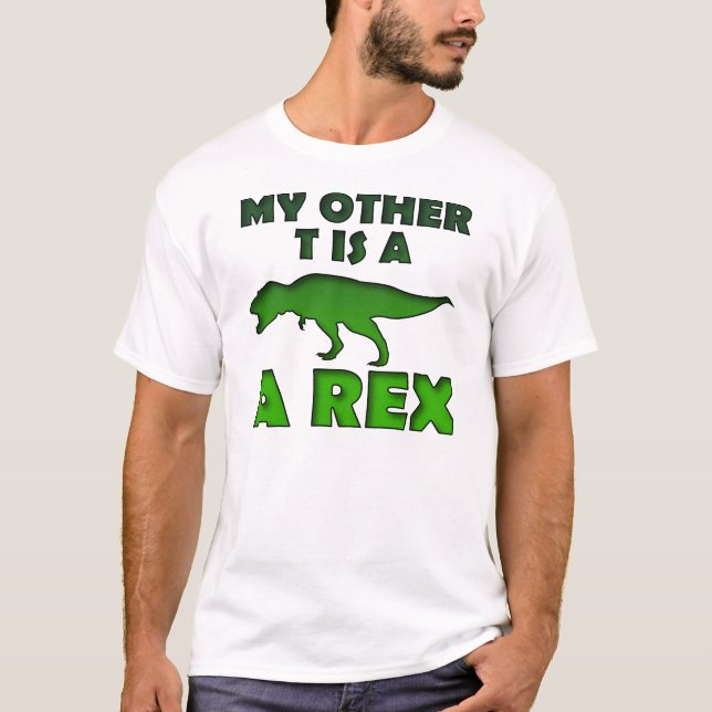 Min andra tee skjorta är en Rex rolig dinosaurie s (Framsida)