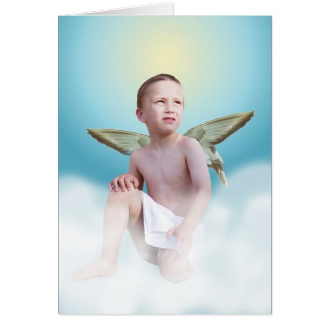 Min ängel hälsningskort (Framsidan)