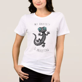 Min Ångest är Ångestframkallande rolig Gecko T-Shi T Shirt
