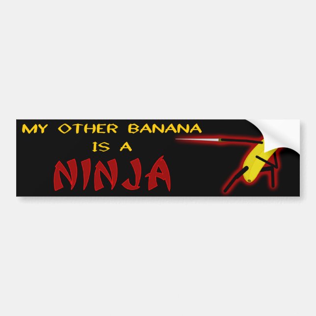 Min annan banan är en Ninja Bildekal (Framsidan)
