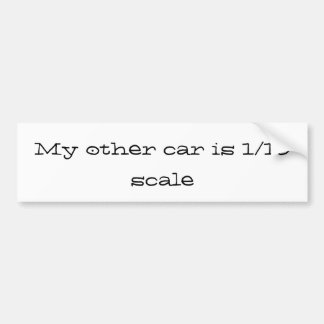 min annan bil är 1/10 fjäll bildekal