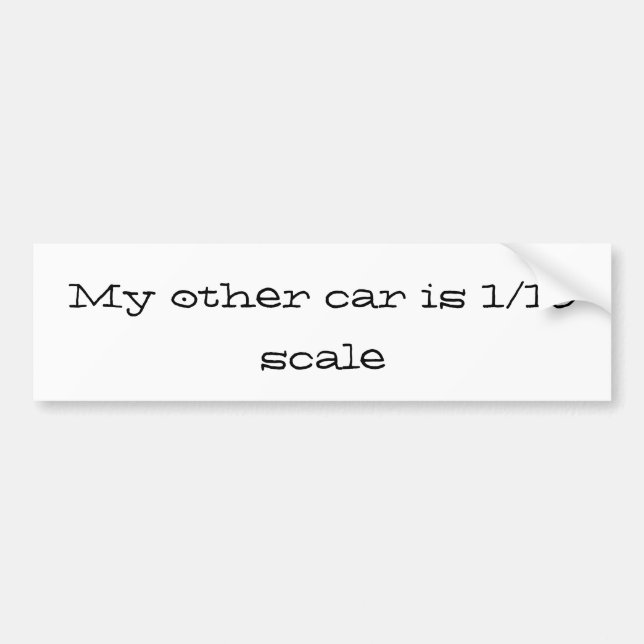 min annan bil är 1/10 fjäll bildekal (Framsidan)