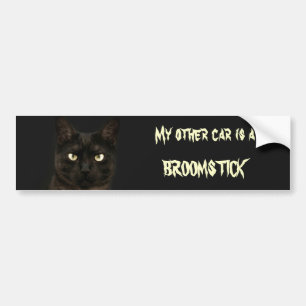 Min annan bil är en broomstick bildekal