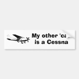 Min annan "bil" är en Cessna Bildekal