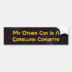 Min annan bil är en Corellian Corvette Bildekal