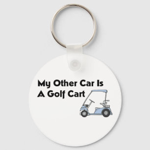 Min annan bil är en Golfvagn Nyckelring